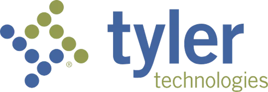 Tyler Technologies logo + web link